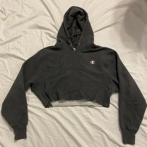 CHAMPION CROPPED HOODIE